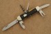 Hartkopf Milit�r-Taschenmesser Ebenholz mit Neusilber-Backen und Holzbox