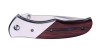Herbertz Einhandmesser Stahl AISI 420 Daumenpins Liner Lock Edelstahlbacken Cocobolo-Holzgriffschalen