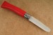 Opinel Taschenmesser Kindermesser mit abgerundeter Klingenspitze in rot