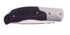 HERBERTZ Taschenmesser Stahl AISI 420 spiegelpolierte Klinge Back Lock Edelstahlbacken rot schwarzes Pakkaholz