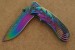 HERBERTZ Einhandmesser Rainbow-Finish