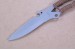 G�rtel-Messer aus Ganzmetall und Lederumwicklung