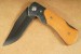 Herbertz-Taschenmesser Keramik-Klinge R�ckenverriegelung Holz-Griffschalen Kunststoffbacken im Carbon-Look