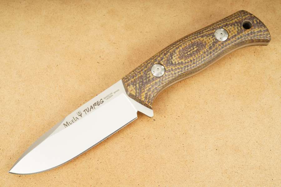 Muela Jagdmesser Tuareg Brown 20,9cm Braun Micarta-Griff Outdoormesser 