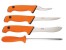 EKA Butcher Set 4-teilig orangefarbene Polymere-Santoprene-Griffe