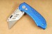 Herbertz Cuttermesser mit handels�bliche Cutterklinge und blauen Aluminiumgriffschalen