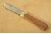 Otter Taschenmesser 05 Sapeli Klappb�gel-Messer mit rostfreier Klinge und Messing Platinen