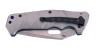 HERBERTZ Einhandmesser Stahl AISI 420 Daumenpins stone wash Liner Lock blaue Platinen Aluminium Clip