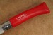 Opinel Taschenmesser Kindermesser mit abgerundeter Klingenspitze in rot