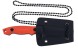 HERBERTZ Neck Knife Stahl AISI 420 Full Tang Klinge orangene G10 Heftschalen Kydex Scheide Kugelkette