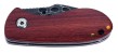 Herbertz Einhandmesser Stahl AISI 420 stonewashed finish Daumenpin Liner Lock rote Ebenholz-Griffschalen