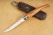 Opinel Taschenmesser Slim Line rostfrei Olivenholz Holzbox + Etui