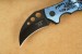 Herbertz Karambit Einhandmesser Stahl AISI 420 beschichtet Flipper Liner Lock 3-farbiger Griff Fingerloch