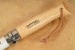 Opinel Taschenmesser Classic No. 8 in rostfrei mit Virobloc und Lederschnur