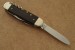 Hartkopf Milit�r-Taschenmesser Ebenholz mit Neusilber-Backen und Holzbox