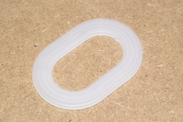 25 Kunststoffunterlegscheiben für 12mm Rundösen Hochdruckpolyethylen transparent 