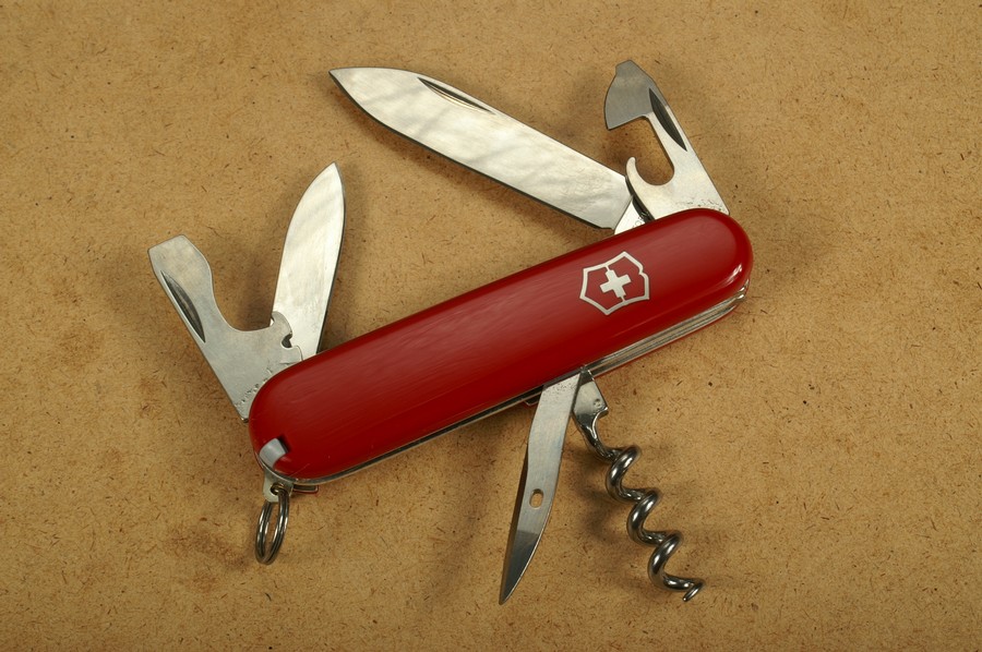 Swiss+Tech Klappmesser Einhandmesser, Taschenmesser, mit